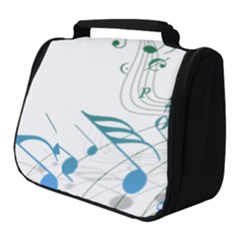 Music Notes Full Print Travel Pouch (small) by Bajindul