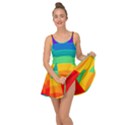 Rainbow Background Colorful Inside Out Casual Dress View3