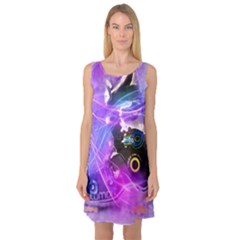 Ski Boot Ski Boots Skiing Activity Sleeveless Satin Nightdress by Pakrebo