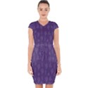 Cactus pattern Capsleeve Drawstring Dress  View1