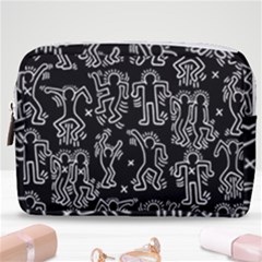 Doodle Pattern Make Up Pouch (medium) by Valentinaart