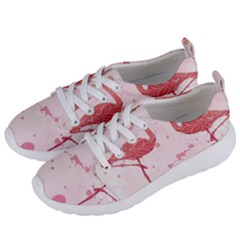 Pink Watercolour Flamingo Women s Lightweight Sports Shoes by charliecreates