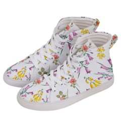 Wild Flower Men s Hi-top Skate Sneakers by charliecreates