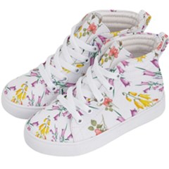 Wild Flower Kids  Hi-top Skate Sneakers by charliecreates