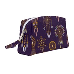 Background Non Seamless Pattern Wristlet Pouch Bag (medium) by Pakrebo