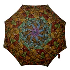 Texture Stone Structure Pattern Hook Handle Umbrellas (small) by Pakrebo
