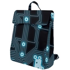 New Technology - Dark Flap Top Backpack by WensdaiAmbrose