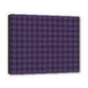 Argyle Dark Pink Black Pattern Canvas 10  x 8  (Stretched) View1