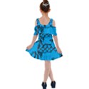 Cross-Stitched Kids  Shoulder Cutout Chiffon Dress View2