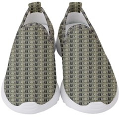 100 Dollars Kids  Slip On Sneakers by snowwhitegirl