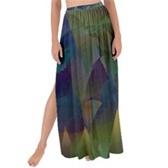 Mountains Abstract Mountain Range Maxi Chiffon Tie-up Sarong by Nexatart