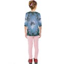 Surfboard With Dolphin Kids  Quarter Sleeve Raglan Tee View2