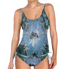 Surfboard With Dolphin Tankini Set by FantasyWorld7