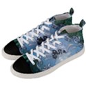 Surfboard With Dolphin Men s Mid-Top Canvas Sneakers View2