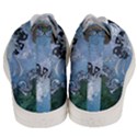 Surfboard With Dolphin Men s Mid-Top Canvas Sneakers View4