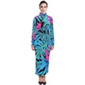 Leaves  Turtleneck Maxi Dress View1