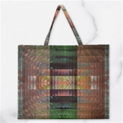 Fractal Design Pattern Decorative Zipper Large Tote Bag by Pakrebo