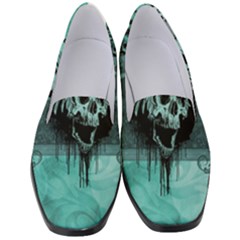 Awesome Skull With Wings Women s Classic Loafer Heels by FantasyWorld7