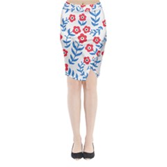 Motif Midi Wrap Pencil Skirt by Sobalvarro