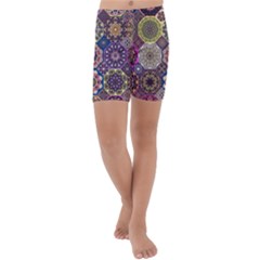 Oriental Kids  Lightweight Velour Capri Yoga Leggings by Sobalvarro
