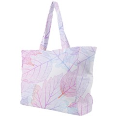 Beautiful Autumn Leaves Vector Seamless Pattern 02 Simple Shoulder Bag by Sobalvarro