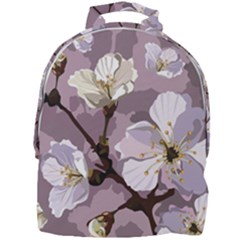 Peach Blossom Seamless Pattern Vector Mini Full Print Backpack by Sobalvarro
