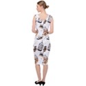 Hufflepuff Pattern Sleeveless Pencil Dress View4