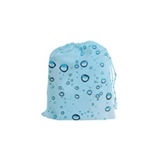 Drops Water Pane Rain Glass Drawstring Pouch (small) by Pakrebo