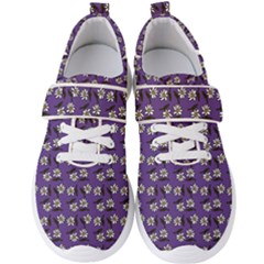 Daisy Purple Men s Velcro Strap Shoes by snowwhitegirl