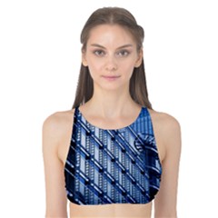Abstract Architecture Azure Tank Bikini Top by Pakrebo