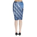 Abstract Architecture Azure Midi Wrap Pencil Skirt View2