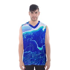Paint Acrylic Paint Art Painting Blue Men s Sportswear by Pakrebo