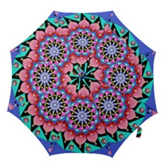 Mandala Symmetry Meditation Hook Handle Umbrellas (medium) by Pakrebo