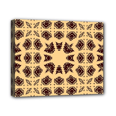 Seamless Pattern Ornament Canvas 10  X 8  (stretched) by Pakrebo