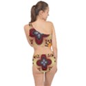Kaleidoscope Fractal Pattern Spliced Up Two Piece Swimsuit View2