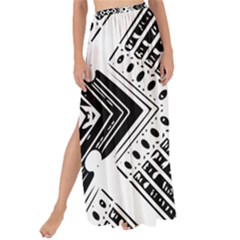 Pattern Tile Repeating Geometric Maxi Chiffon Tie-up Sarong by Pakrebo