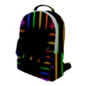 Neon Light Abstract Pattern Flap Pocket Backpack (Large) View1