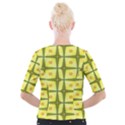 Background Pattern Gold Cropped Button Cardigan View2