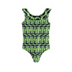 Guitars Musical Instruments Kids  Frill Swimsuit by Bajindul
