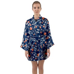 Midnight Florals Long Sleeve Kimono Robe by VeataAtticus