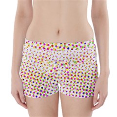Illustration Abstract Pattern Polka Dot Boyleg Bikini Wrap Bottoms by Pakrebo