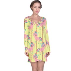 Unicorn Carousel Long Sleeve Nightdress by VeataAtticus