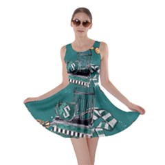 Slytherin Pattern Skater Dress by Sobalvarro