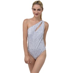 Binary Background To One Side Swimsuit by Bajindul