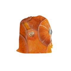 Pumpkin Halloween Fall Thanksgiving Drawstring Pouch (medium) by Pakrebo