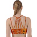 Pumpkin Halloween Fall Thanksgiving Line Them Up Sports Bra View2