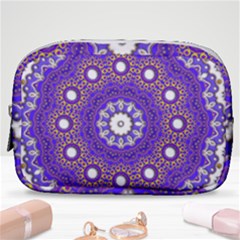 Mandala Abstract Design Pattern Blue Make Up Pouch (small) by Pakrebo