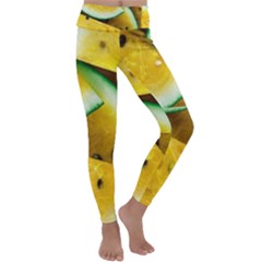 Sliced Watermelon Lot Kids  Lightweight Velour Classic Yoga Leggings by Pakrebo