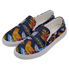 Colorful Birds In Nature Men s Canvas Slip Ons by Sobalvarro