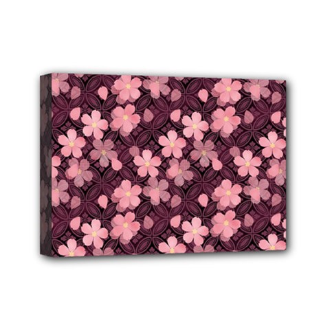 Cherry Blossoms Japanese Mini Canvas 7  X 5  (stretched) by HermanTelo